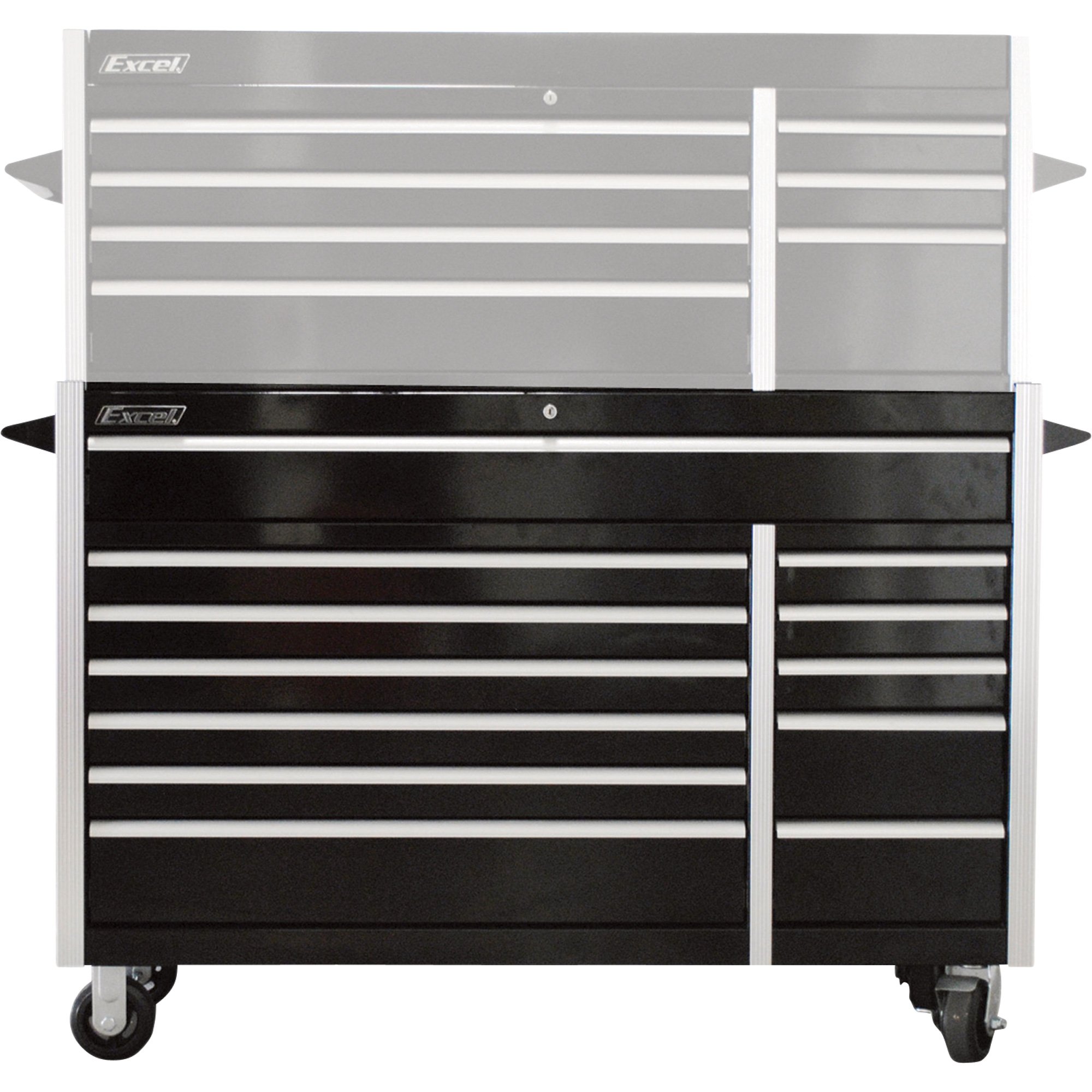 Excel 56in. Steel Tool Cabinet — Bottom Roller, Model# TB5607X-B